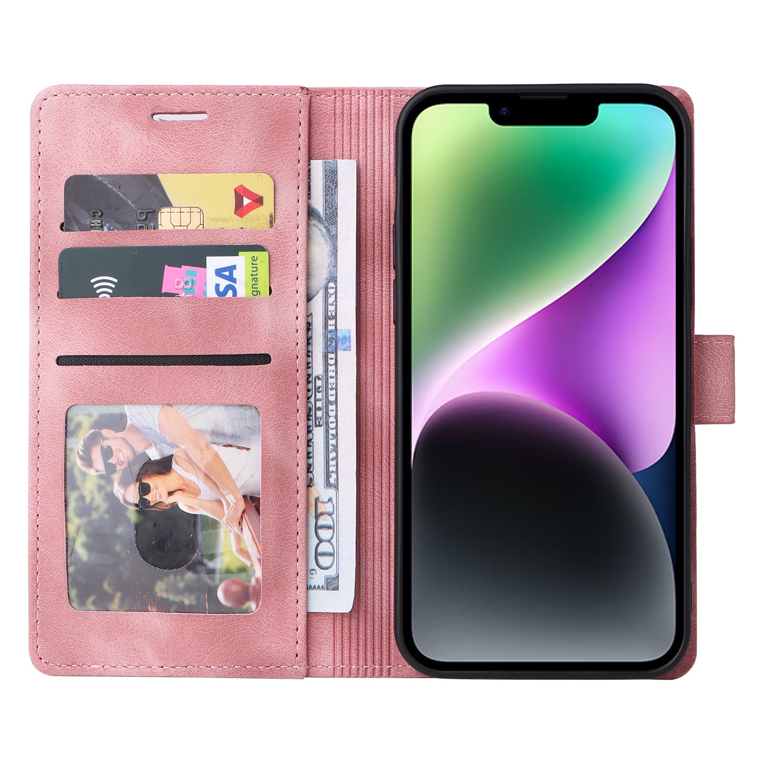 Řada 007 pro iPhone 14 Wallet Flip Cover PU kožený dotykový stojánek magnetické pouzdro na telefon Řada 007 pro iPhone 14 Wallet Flip Cover PU kožený dotykový stojánek magnetické pouzdro na telefon